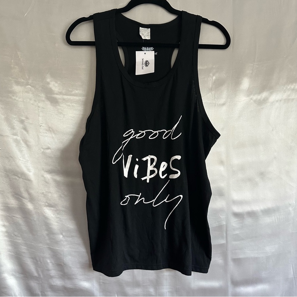 Womens Good Vibes Only Tank Top Size XL